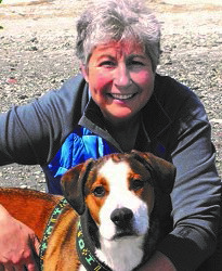 Lorraine Rimson and her dog
